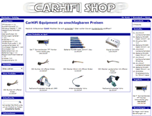 Tablet Screenshot of carhifi-shop.ch
